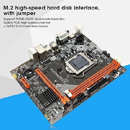 Desktop Computer Motherboard H61 Desktop Computer Mainboard Sound Card/Network Card h61 Series 6-Channel Audio chip｜nobuimport｜02