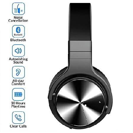 大感謝セール Silensys E7 PRO Active Noise Cancelling Headphones Bluetooth Headphones with Microphone Deep Bass Wireless Headphones Over Ear， Comfortable Fit， 30H P