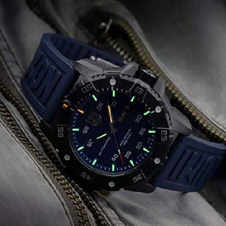 Luminox Master カーボンシール 自動 ブルー スイス製 腕時計 XS.3863｜nobuimport｜03