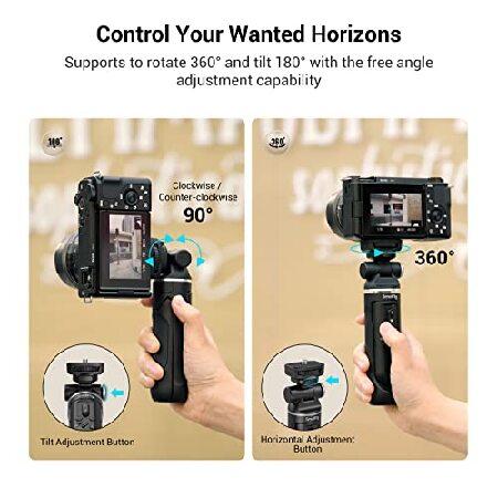 SmallRig SR-RG1 Extendable Remote Wireless Camera Shooting Grip, Vlogging Tripod Selfie Stick for Sony ZV-E10, RX100 VII, A6600, A6400, for Canon M50,｜nobuimport｜05