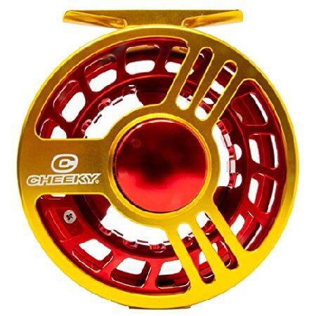 限定特売品 Cheeky Fishing Launch 350 Fly Reel， Gold/Red (Limited Edition)， Gold/Red (350 Reel - Ltd Edition)， 5-6 wt (4000-L)