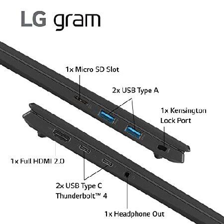 LG gram (2022) Laptop 16Z90Q 16" Display, Intel Evo 12th Gen Core i7, 16GB RAM, 256 GB SSD, Windows 11, Black｜nobuimport｜04