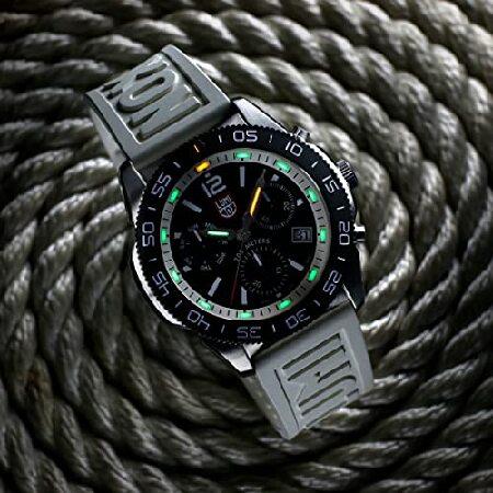 ルミノックス パシフィック ダイバー クロノグラフ ホワイト ラバー スイス製 腕時計 XS.3141, ホワイト｜nobuimport｜03