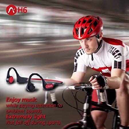 超爆安 Aisizon Bone Conduction Headphones Bluetooth H6， Over Ear Sports Headphones， Open Ear Headphones Wireless Bluetooth for Runing， Gym Workout， Sports