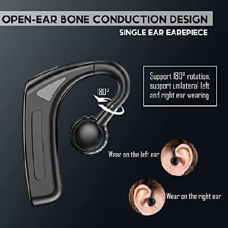 新作☆ ESSONIO Bone Conduction Headphones Open Ear Headphones with Microphone IPX5 Waterproof Wireless Bluetooth Headset for Cell Phones