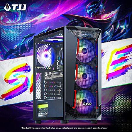 TJJ Snake Gaming PC Desktop Computer - Intel Core i3-10105F 3.7GHz (Beat i7-7700), NVIDIA GTX 1650 4GB, 16GB DDR4 3200, 512GB NVMe M.2 SSD, Built-in W｜nobuimport｜02