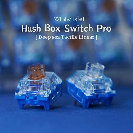 Kailh Hush Deep Sea Switch Pro RGB SMD メカニカルキーボードスイッチ DIY ゲームキーボード (リニアアイレット 70個)