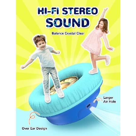 特売 iClever Kids Bluetooth Headphones with LED Lights， BTH18 Safe Volume 74/85/94dBA， 43H Playtime， Stereo Sound， USB-C， AUX Cable， Bluetooth5.3 Over Ear