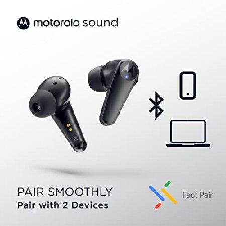 割引発見 Motorola Sound Moto Buds 600 ANC Earbuds - Hybrid Active Noise Cancelling True Wireless Bluetooth Headphones with Snapdragon Sound ＆ ENC - Fast Pair，