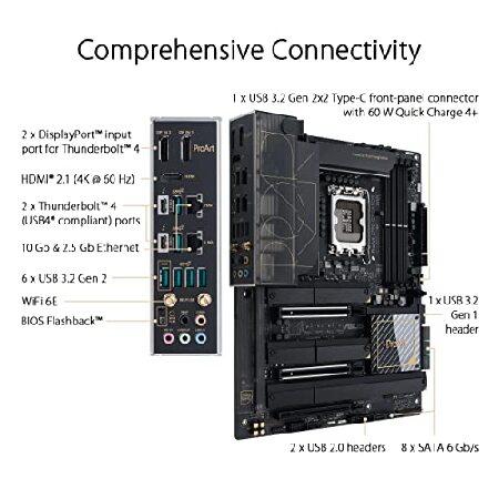 【SALE／10%OFF ASUS ProArt Z790-Creator WiFi 6E LGA 1700(Intel(R) 第12世代＆第13世代) ATX コンテンツクリエイター マザーボード (PCIe 5.0、DDR5、2X Thunderbolt(TM) 4，1