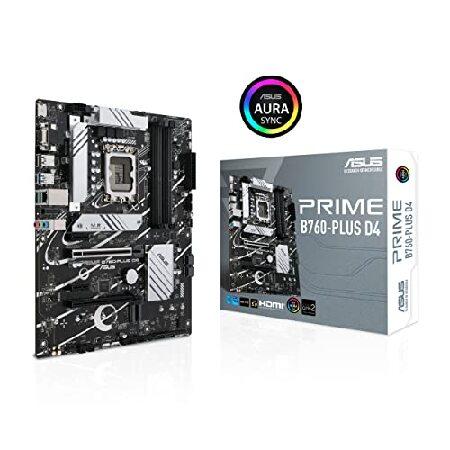 一番最安 ASUS Prime B760-PLUS D4 Intel(第13世代および第12世代)LGA 1700 ATXマザーボード PCIe 5.0、3xPCIe 4.0 M.2スロット、DDR4、2.5Gb LAN、DisplayPort、USB 3.2