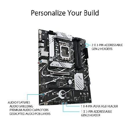 一番最安 ASUS Prime B760-PLUS D4 Intel(第13世代および第12世代)LGA 1700 ATXマザーボード PCIe 5.0、3xPCIe 4.0 M.2スロット、DDR4、2.5Gb LAN、DisplayPort、USB 3.2