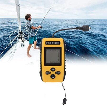 東京激安 KOSDFOGE Portable Fish Finder Sonar Sensor Kayak Wired Handheld Fish Depth Finder with LCD Display for Boat Lake Sea Ice