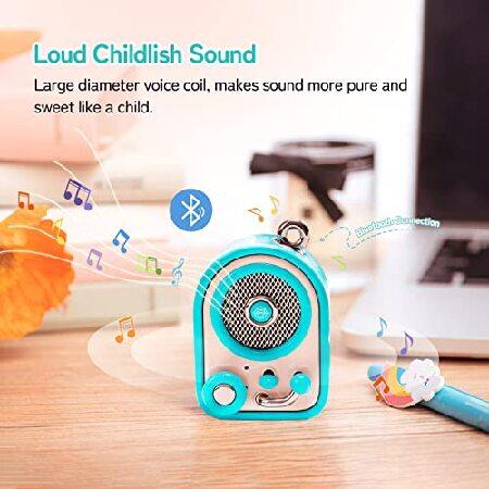 オカヤドカリ Muzen Kid Portable Bluetooth Speaker， Pocket Angel Cute Bluetooth Speaker， Mini Speaker， Retro Bluetooth Speaker， Wireless Speaker with Bluetooth 5.0，