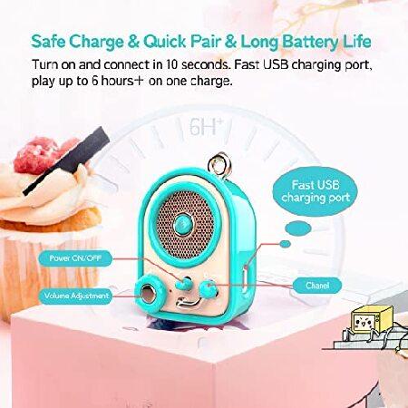 オカヤドカリ Muzen Kid Portable Bluetooth Speaker， Pocket Angel Cute Bluetooth Speaker， Mini Speaker， Retro Bluetooth Speaker， Wireless Speaker with Bluetooth 5.0，