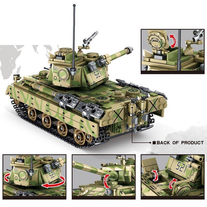 互換品】ブロック互換 レゴ 互換品 レゴミリタリー戦車 V号戦車