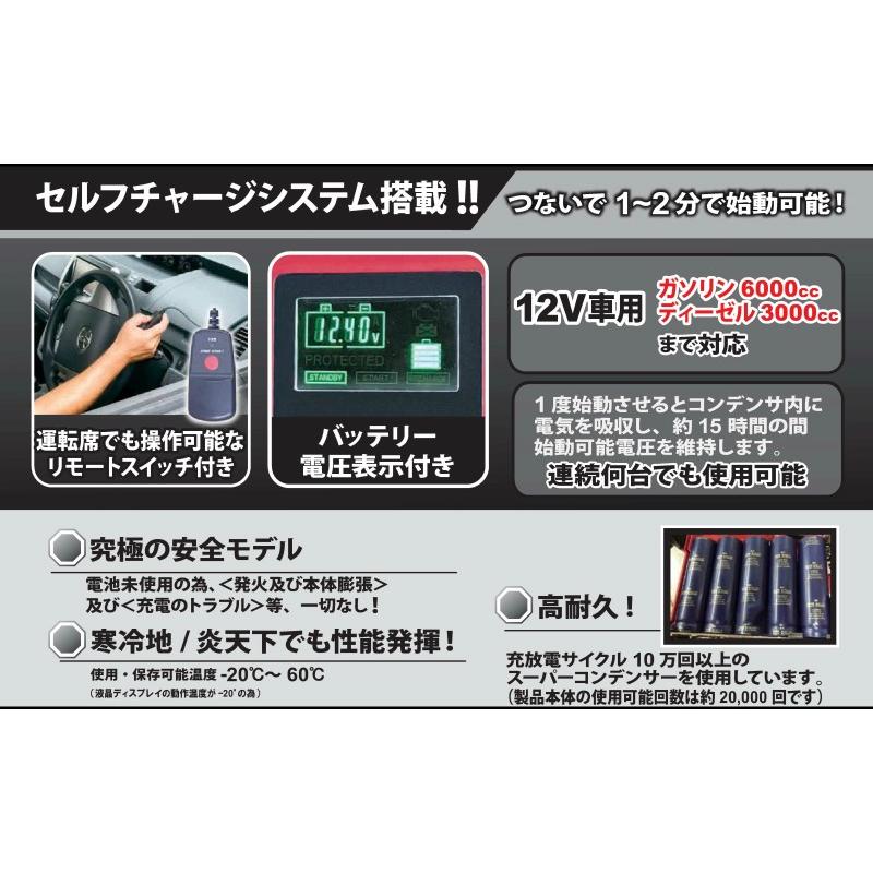 送料無料】[SBR-12] スーパーバッテリーレスキュー ジャンプスターター