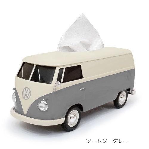 VWバス ティッシュケースプラス ツートンカラー レッド ダーク