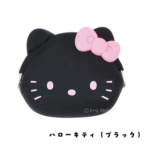 mimi POCHI ハローキティ がま口 pgデザイン KITTY ブラック ピンク