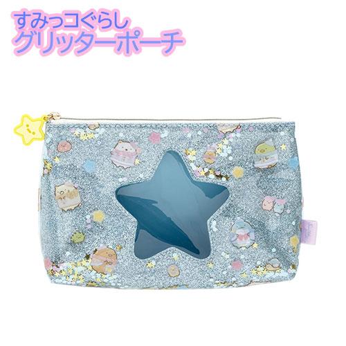 CA47801 すみっコぐらしグリッターポーチ てのりぬいぐるみ 推し活