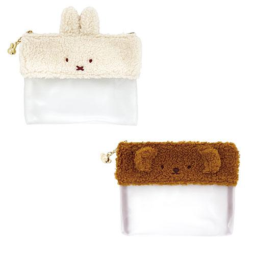 クツワ（KUTSUWA） メール便送料無料 miffyボアクリアフラットポーチ