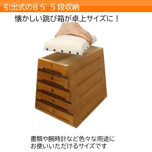 TOBICOBACOトビコバコ 跳び箱小物入れ5段 B5サイズ スカ― b105 豊田 