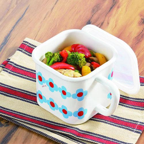 送料無料 Plune.（プルーン）ホーローマルチスクエアポット 琺瑯 ガス