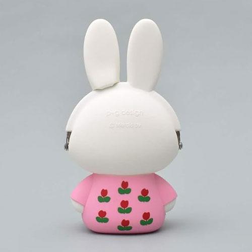 3D POCHI miffy ポチミッフィー グリーン/ピンク がまぐち シリコン