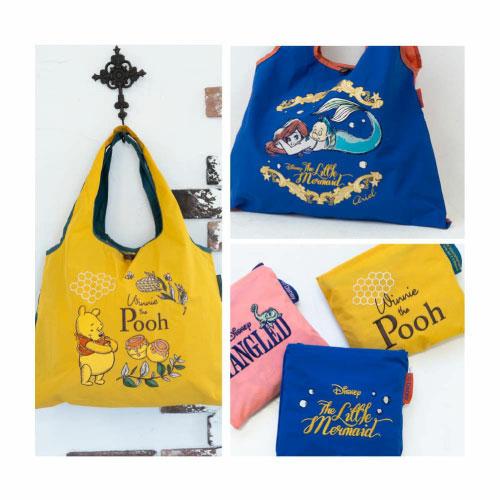 DSN-DJS-002]Disney刺繍バッグくまのプーさん 大容量 サブバッグ 2way