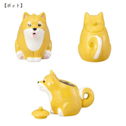 サンアート [SAN4576]ティーセット柴犬親子 サンアート立体陶器 動物