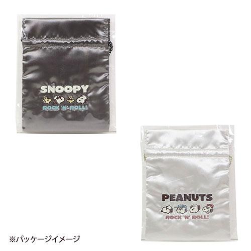スヌーピーロックンロールシリーズ 巾着袋 PEANUTS きんちゃくバッグ