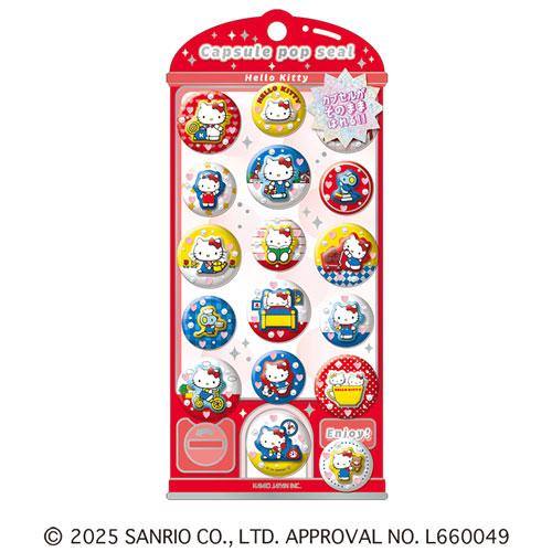 メール便送料無料】[231405]カプセルポップシール ハローキティ/レトロ