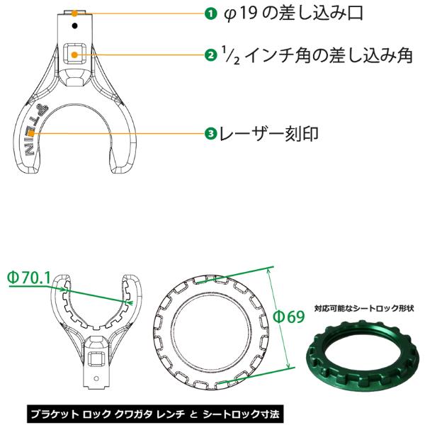 TEIN（テイン） 即納！テイン ブラケットロック クワガタレンチ 【送料