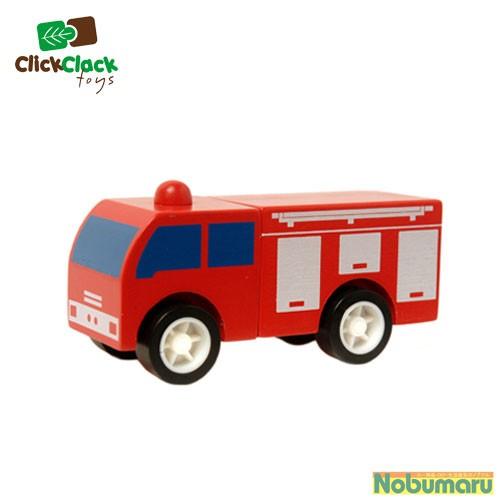 CC001 Click Clack(クリック・クラック) 消防車 働く車 木製おもちゃ