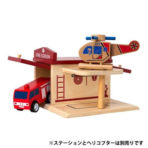 CC001 Click Clack(クリック・クラック) 消防車 働く車 木製おもちゃ