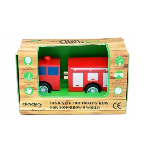 CC001 Click Clack(クリック・クラック) 消防車 働く車 木製おもちゃ
