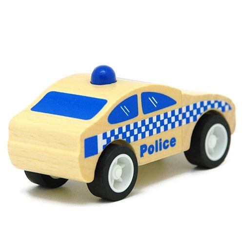 CC002 Click Clack(クリック・クラック) パトカー 働く車 木製おもちゃ