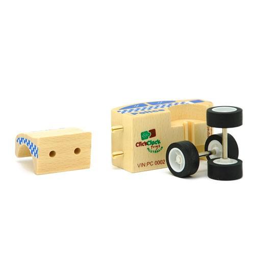 CC002 Click Clack(クリック・クラック) パトカー 働く車 木製おもちゃ