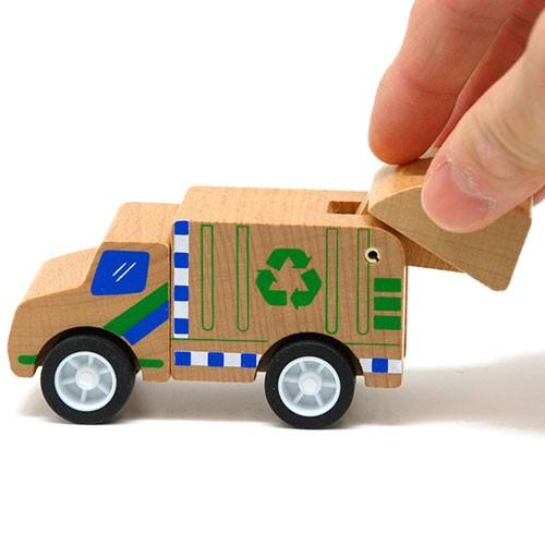 CC003 Click Clack(クリック・クラック) ゴミ収集車 働く車 木製