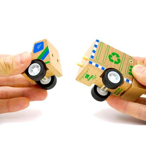 CC003 Click Clack(クリック・クラック) ゴミ収集車 働く車 木製