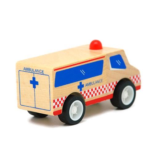 CC004 Click Clack(クリック・クラック) 救急車 働く車 木製おもちゃ