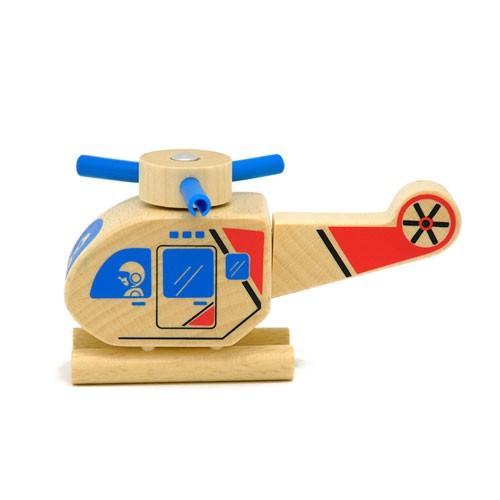 CC006 Click Clack(クリック・クラック) ヘリコプター 働く乗り物 木製