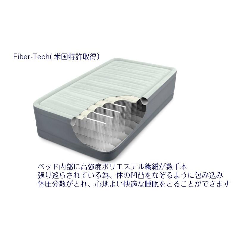 INTEX PremAire I ダブルエアーベッド 64903JB］INTEX エアベッド PremAire I プレムエアーワン ダブル 電動
