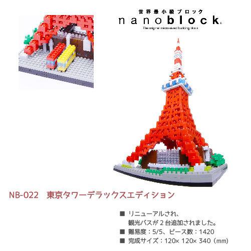 カワダ NB-022 nanoblock 東京タワーデラックスエディション ナノ