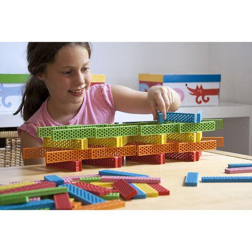 送料無料 [GP160-003]洗える積み木ビオブロ ビッグボックス 10色 340個