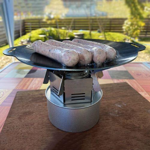 Dome Ita+Ami】[AZW40] すり鉢状をした鉄板と焼き網のセット品 PLUS