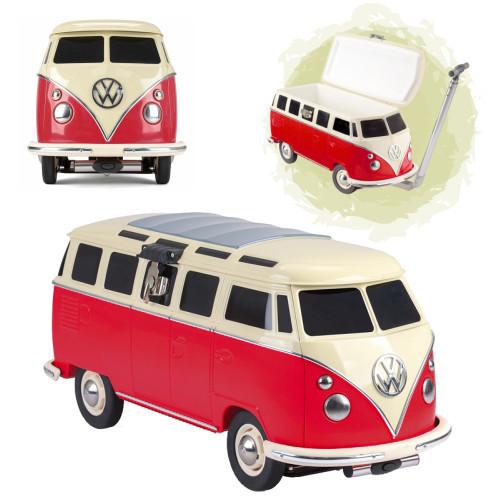 OL0188HK]VWバス クーラーボックス 26L レッド ブルー ハンドル付