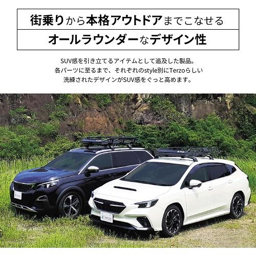 TERZOのルーフキャリア 「EA320」 PIAA TERZO ルーフバスケットスマートスタイル ロング〔EA320