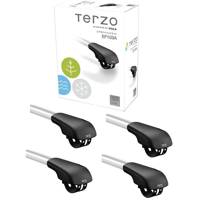 TERZO [EF103A] PIAA エアロバー フットセット ルーフレールタイプ