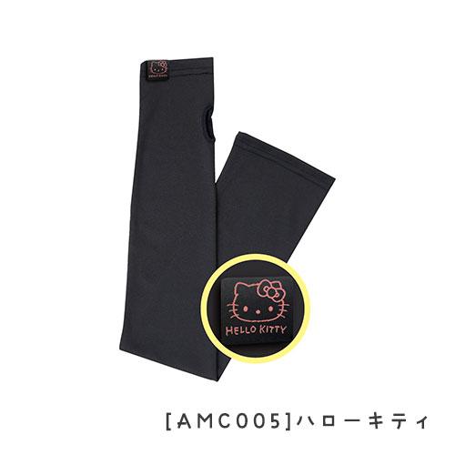 サンリオタグ付きアームカバー UPF50+ 長さ60cm 指穴開きタイプ 接触冷